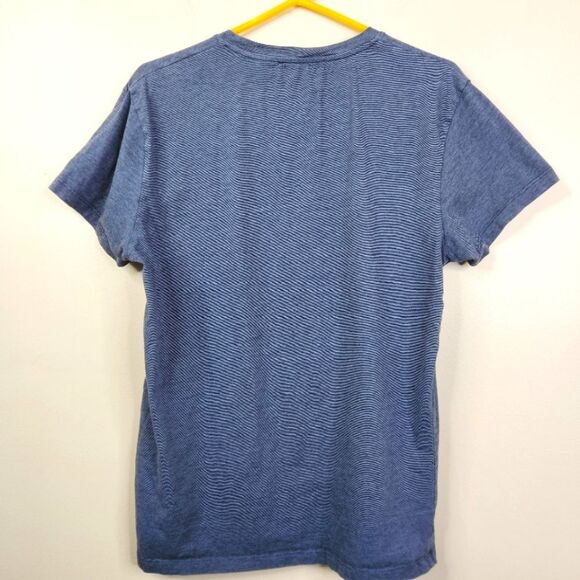 Samsoe Samsoe Kronos Stripe Organic Cotton Short Sleeve Tee Large - Picture 2 of 6